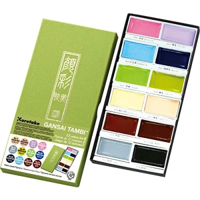 Abbildung von Gansai Tambi Aquarel Aquarellfarben, 12 Pastellfarben