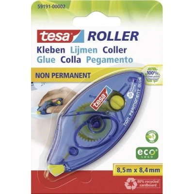 Abbildung von 5 x tesa Kleberoller Roller ecoLogo 8,4mmx8,5m non permanent (Bli