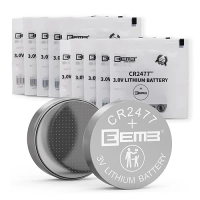 Abbildung von EEMB 10 Pack CR2477 Batterie 3V Lithium Knopfzellenbatterien 2477 DL2477, ECR2477 für elektronische Kerze, Licht, Fernbedienung, Schlüsselanhänger, Alarm, Kontaktsensor, intelligente Geräte