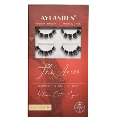 Abbildung von AYLASHES Limited Edition Sternzeichen The Aries DIY Wimpernextensions für zu Hause 5 Paar Wimpern mit bis 7 Tage Halt