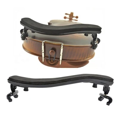 Abbildung von TIMESETL Schulterstütze Geige Violin, Einstellbar Gummi Kunststoff Gepolstert Schulterhalter für Größe 3/4 &amp; 4/4 Violine
