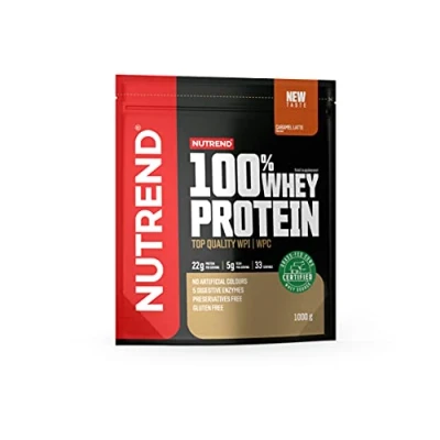Abbildung von Nutrend 100% Whey Protein Powder Muscle Building and Recovery With Glutamine Amino Acids, 1000g Caramel Latte
