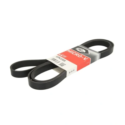Abbildung von GATES Micro V 6PK2305 Keilrippenriemen 2305 6 Polyester, EPDM (Ethylen Propylen Dien Kautschuk) MAZDA: Station Wagon, Limousine, Hatchback