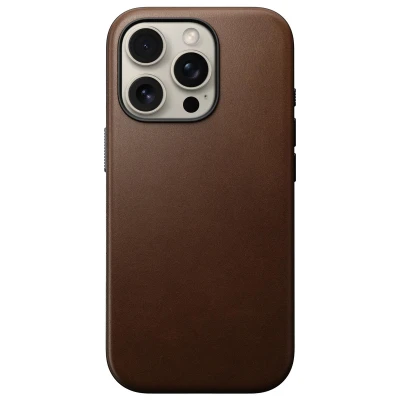 Abbildung von Nomad Modern Leather Case iPhone 16 Pro Braun