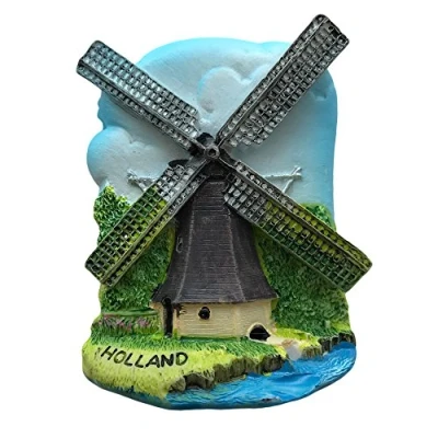 Abbildung von Windmühle 3D Kühlschrank Magnet, Holland Tourist Souvenirs, Attraction Creative Home und Küche Dekoration