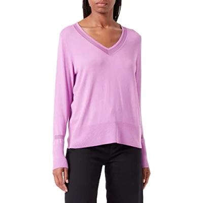 Abbildung von comma Strickpullover, Damen, Größe: 36, Pink