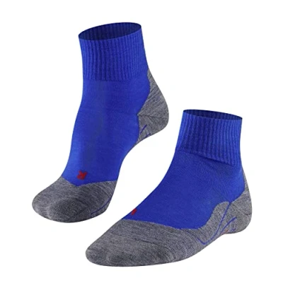 Abbildung von FALKE Herren Wandersocken TK5 Wander Short M SSO Wolle antiblasen dünn 1 Paar, Blau (Yve 6714), 39 41