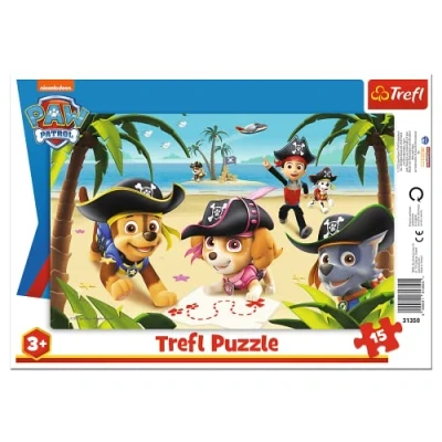 Abbildung von Trefl Puzzle Paw Patrol: Piratenexpedition 15 Stück, Puzzleteile