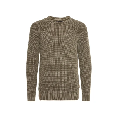 Abbildung von Indicode Jeans Idrockford Strickpullover, Herren, Größe: Small, Dark olive