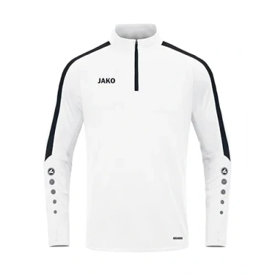 Abbildung von JAKO Power ZIP Langarmshirt, Herren, Größe: Medium, Weiß