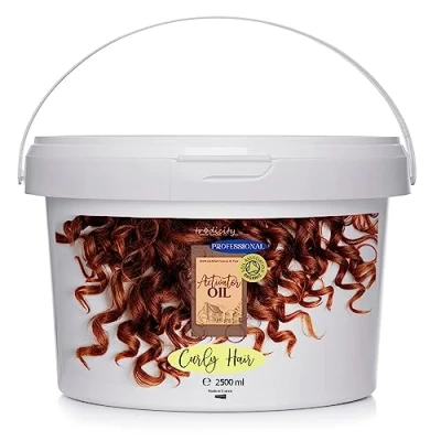 Abbildung von tradicity ORGANIC FARM Curl Aktivator Öl, Anti Frizz, Ultra Feuchtigkeit, Für Lockiges/Welliges Haar, Schutz &amp; Reparatur, 100% Natürlich, 2.5L (1er Pack)