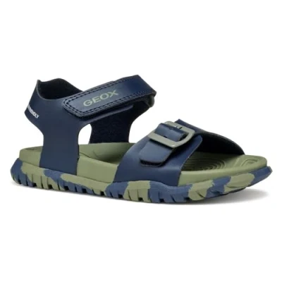 Abbildung von Geox Jungen J Fusbetto Bo Sandal, Navy Military, 27 EU