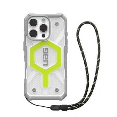 Abbildung von Apple iPhone 16 Pro Hülle MagSafe Kunststoff UAG Hard Case/Backcover Handyhülle Gelb Shockproof/Stoßfest
