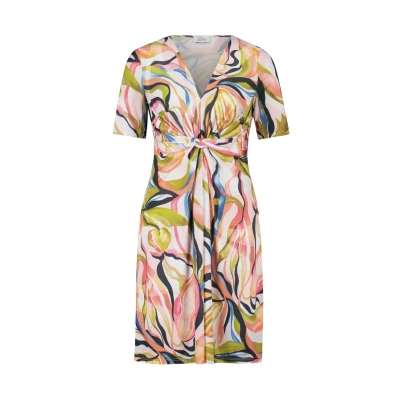Abbildung von Vera Mont Sommer OHNE Verschluss Jerseykleid, Damen, Größe: 36, Cream orange
