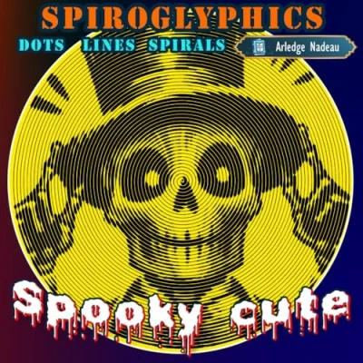 Abbildung von Spooky Cute Spiroglyphics Coloring Book: One Color Dots Lines Spirals Mysterious Creature Illustrations Horror Magical Art