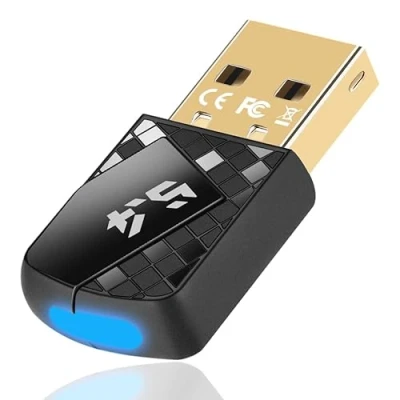 Abbildung von Adattatore Bluetooth 5.4 USB per PC, Dongle Stick (EDR &amp; BLE) PC Laptop Desktop Computer, supporta Windows 11/10/8.1/7