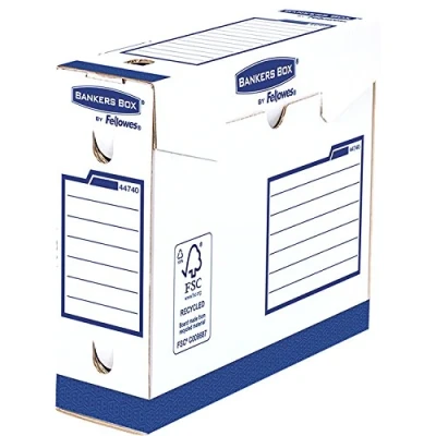 Abbildung von Bankers Box 4474002 Heavy Duty Archivschachtel, 100% recycelt, 20 er Pack, 80 mm