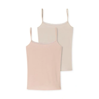 Abbildung von Schiesser 2PACK Unterhemd/shirt, Damen, Größe: 46, Sand pfirsich