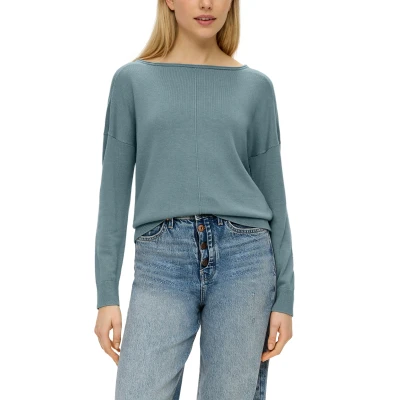 Abbildung von s.Oliver Strickpullover, Damen, Größe: 40, Helles petrol