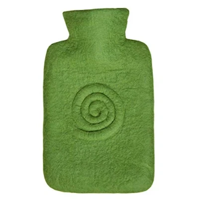 Abbildung von Wärmflasche Klassik 1,8 l mit Filzbezug Spirale Kiwi