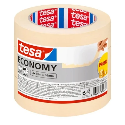 Abbildung von tesa Kreppband ECONOMY Malerband (Spar Set, 3 St)