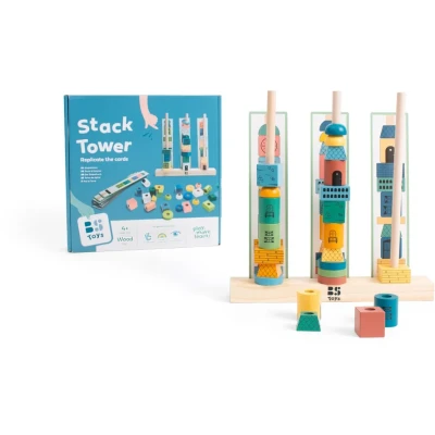 Abbildung von BS Toys TOUR À Empiler Holzspielzeug für Kinder, Größe: One Size, Multi coloured