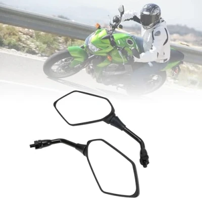 Abbildung von Motorrad Ruckspiegel,Motorrad Spiegel für Z1000 2003 2011 Z750 2004 ER 6N 2006 2010 KLE 650 2007 ZRX1100 1997 2000 ZRX1200 2001 2008