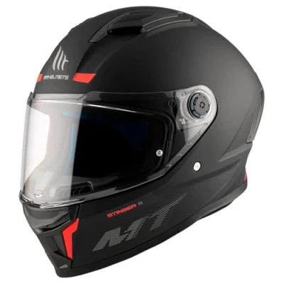 Abbildung von Integralhelm MT FF126 Stinger 2 Solid A1 Schwarz matt T XS Zulassung ECE 22.06/Dot