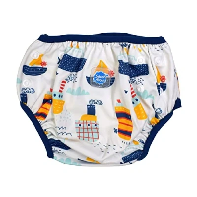 Abbildung von Splash About Unisex Baby Größenverstellbare Schwimmwindel and Toddler Swim Nappy, Tug Boats, 1 3 Jahre