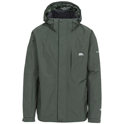 Abbildung von Trespass Herren Edwards II Wasserfeste Jacke (L) (Olive)