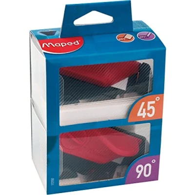 Abbildung von Maped M172150 45 und 90 Schneidwerkzeuge MatCutter, je inklusive 5 Klingen, rot / schwarz