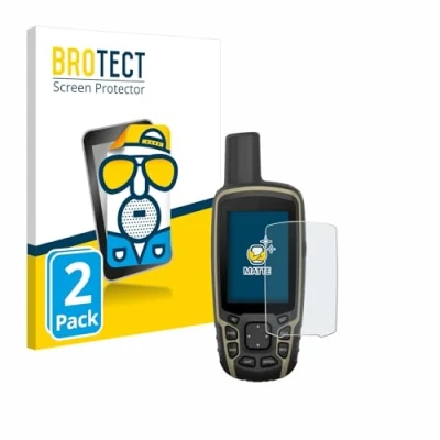 Abbildung von BROTECT Entspiegelungs Schutzfolie für Garmin GPSMAP 65 (2 Stück) Matte Displayschutz Folie, Anti Reflex, Fingerprint