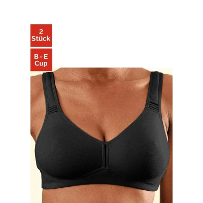 Abbildung von petite fleur T Shirt BH (Packung, 2 Stück) ohne Bügel aus Baumwolle