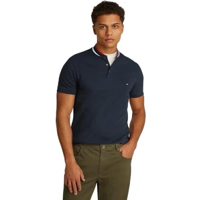Abbildung von Tommy Hilfiger MAO Tipped SLIM Poloshirt, Herren, Größe: Small, Desert sky