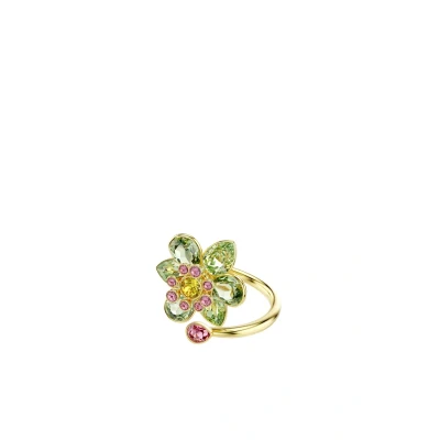 Abbildung von Swarovski Idyllia OPEN Mixed CUTS Flower Ring, Damen, Größe: 55, Multi colored