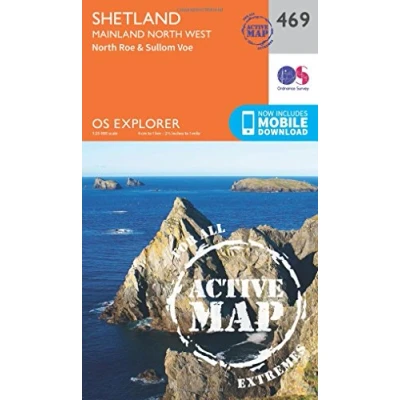 Abbildung von Shetland Mainland North West (OS Explorer Active Map, Band 469)