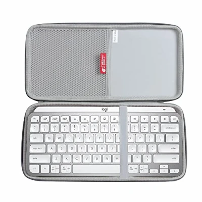 Abbildung von Hermitshell Hart Reise Fall für Logitech MX Keys Mini Mac Kabellose Tastatur (Grau)