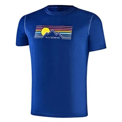 Abbildung von Black Crevice Herren Merino T Shirt,Blue, S