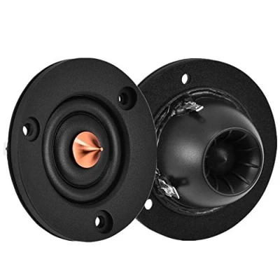 Abbildung von Zerone 1 Paar 5,1 cm 4 Ohm 30 W Seiden/Polymer Verbundwerkstoff Hochtöner Höhen Lautsprecher HiFi Stereo Heavy Bass Auto