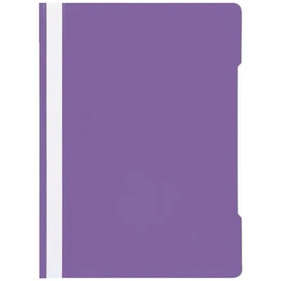 Abbildung von Conipa® 25 x Schnellhefter Lila DIN A4 (Set) mit Beschriftungsfeld PP Kunststoff (Plastik) Hefter &amp; Mappe für Schule Büro (stabil) Heft Mappen Organisation (PVC frei) transparentes Deckblatt