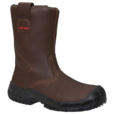 Abbildung von ELTEN Sicherheitsschuhe, Winter RIGGER Boot ESD S3 CI, Damen und Herren, Leder, Stahlkappe, leicht, robust, Braun, Größe: 41