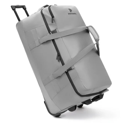 Abbildung von Pactastic große XL Trolley Reisetasche mit Rollen 110 Liter 78 cm für Männer &amp; Frauen aus veganem Tech Material