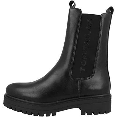 Abbildung von TOM Tailor Stiefelette, Damen, Größe: 36, Black Schuhe
