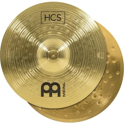Abbildung von Meinl Cymbals HCS Hihat — 15 Zoll (Video) Schlagzeug Becken Paar (38,10cm) Messing, Traditionelles Finish (HCS15H)