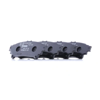 Abbildung von BREMBO P 83 132 Bremsbelagsatz exkl. Verschleißwarnkontakt ohne Zubehör LEXUS: GS IV, IS 3, 2, TOYOTA: Crown Limousine