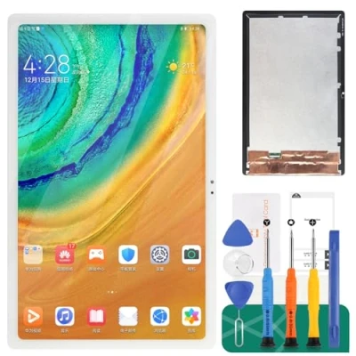 Abbildung von Ersatz LCD Bildschirm für Samsung Galaxy Tab A7 10.4 (2020) T500 Display Touch Digitizer Assembly SM T500, T505 Reparatur Sets (weiß)