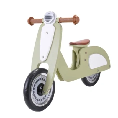 Abbildung von Laufrad ab 2 Jahren mit Name möglich Kinderlaufrad Scooter Italian rider grün
