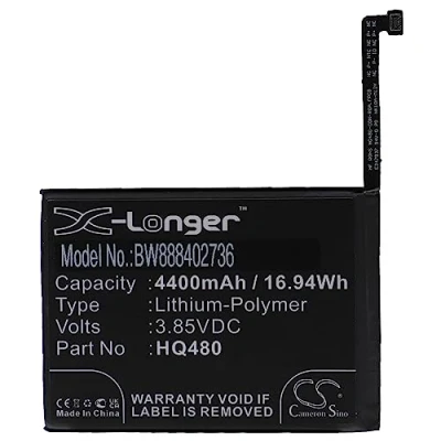Abbildung von vhbw Akku Ersatz für Nokia HQ480 Handy Smartphone Telefon (4400mAh, 3,85V, Li Polymer)