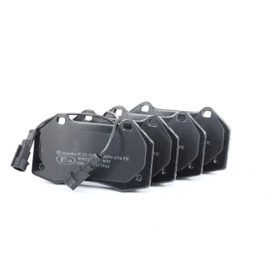 Abbildung von BREMBO P 23 139 Bremsbelagsatz inkl. Verschleißwarnkontakt ohne Zubehör ALFA ROMEO: Stelvio, MiTo, Giulia Limousine, ABARTH: Punto Evo,