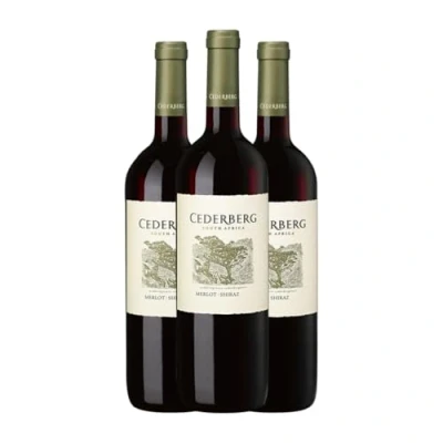 Abbildung von Cederberg Merlot Syrah 75 cl Rotwein (Karton mit 3 Flaschen von cl)